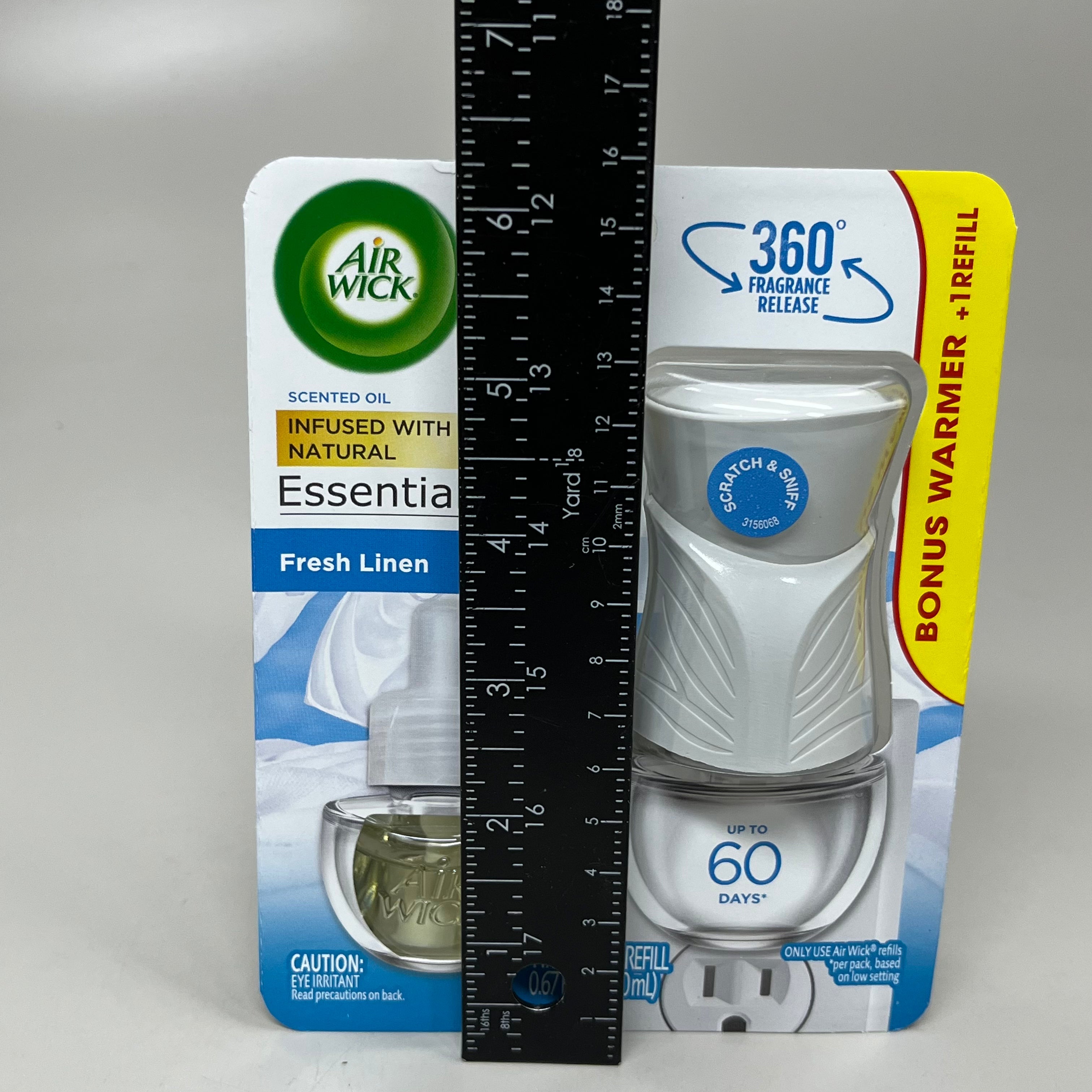 AIR WICK 6-PK! Plug in Air Freshener w/ Fresh Linen scent & essential oils (New)