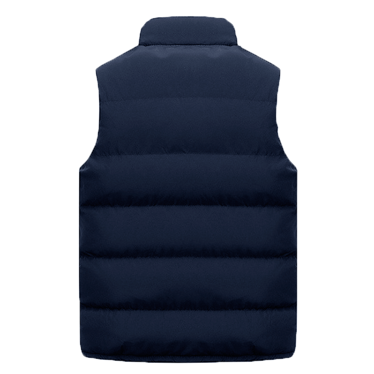 Mens Vest Jacket – Warm Sleeveless Waterproof Zipper Coat