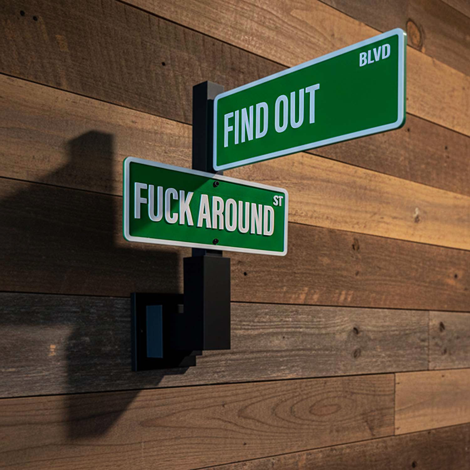 ADG42 Fuck Around Find Out Street Sign Wall Decor