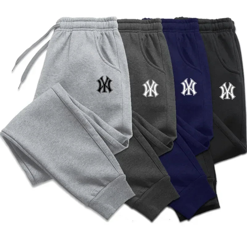 Men's Jogging Sweatpants - Breathable Cotton Blend