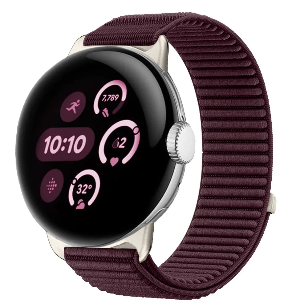 Google Pixel Watch 1 2 3 4 41mm 45mm Nylon Band-Breathable
