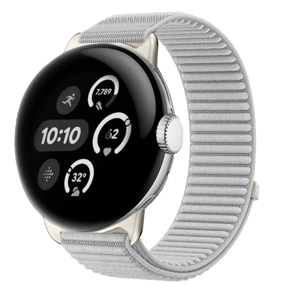 Google Pixel Watch 1 2 3 4 41mm 45mm Nylon Band-Breathable