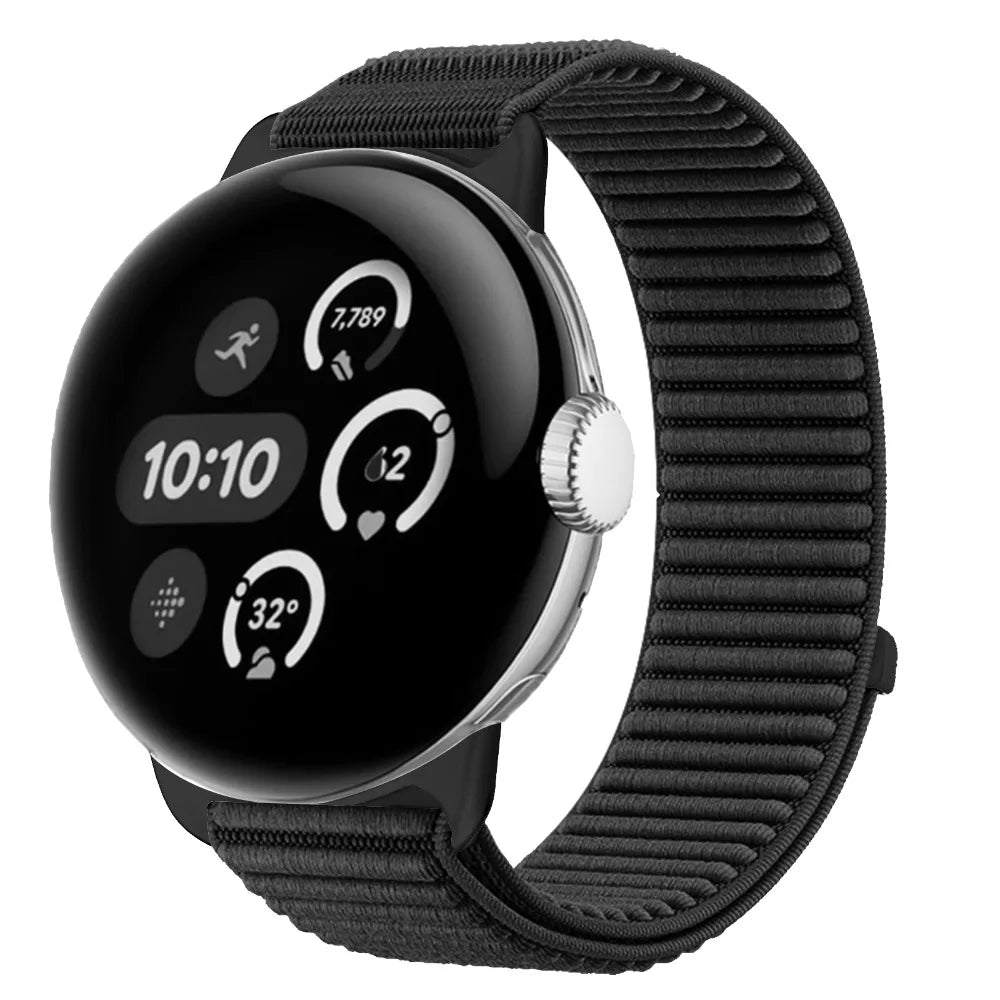 Google Pixel Watch 1 2 3 4 41mm 45mm Nylon Band-Breathable