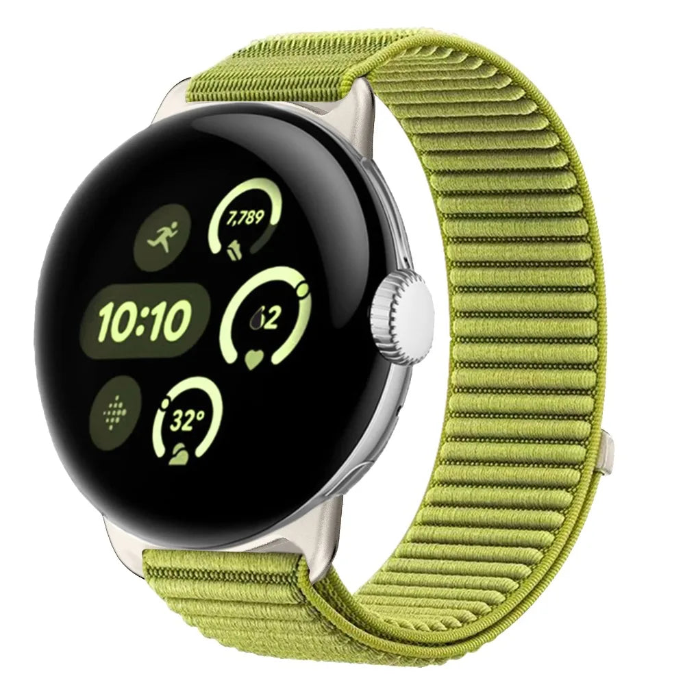 Google Pixel Watch 1 2 3 4 41mm 45mm Nylon Band-Breathable