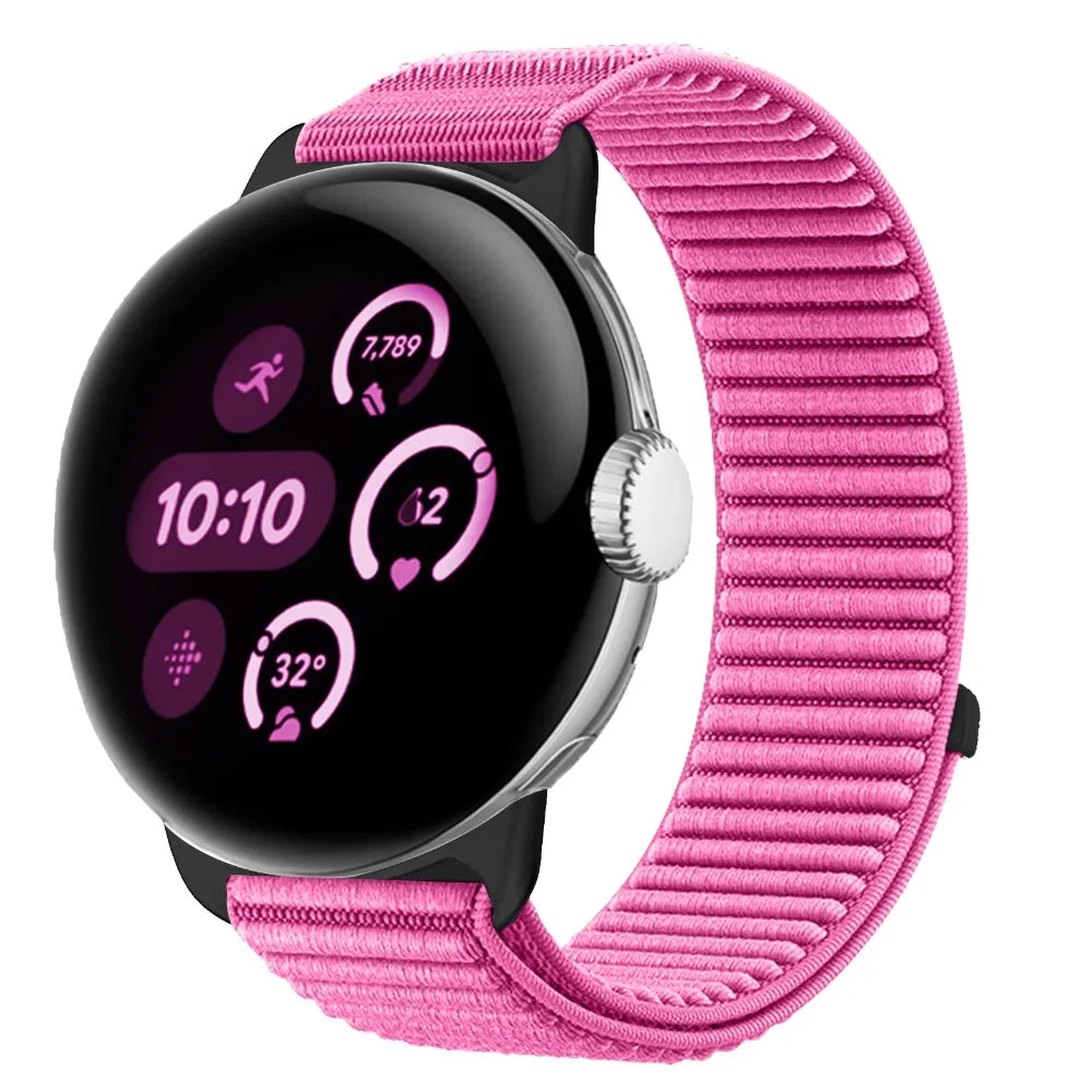 Google Pixel Watch 1 2 3 4 41mm 45mm Nylon Band-Breathable