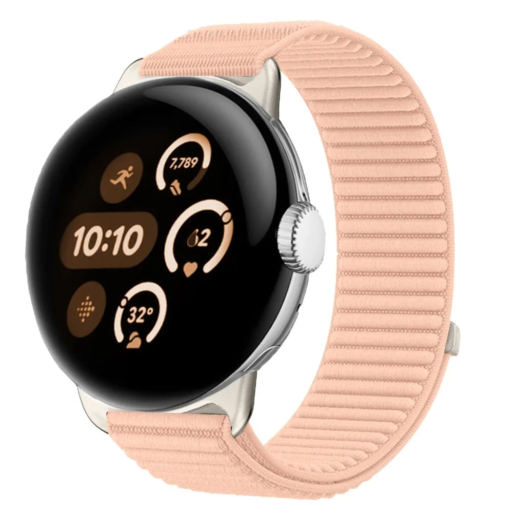 Google Pixel Watch 1 2 3 4 41mm 45mm Nylon Band-Breathable
