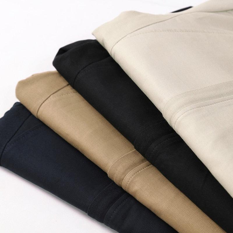 Luxury Black Mens Jacket Fashion Jacket Men Slim Fit Business Casual Male Jackets Warm Outdoor Men's Lightweight Cotton Jacket Elegant Slim Men Solid Color Clothing